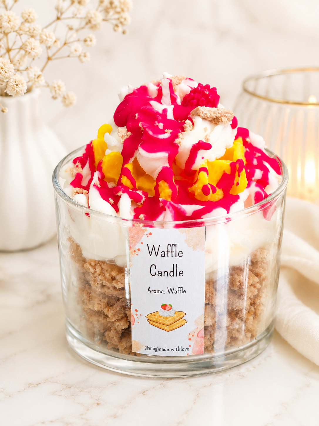 Waffle Candle