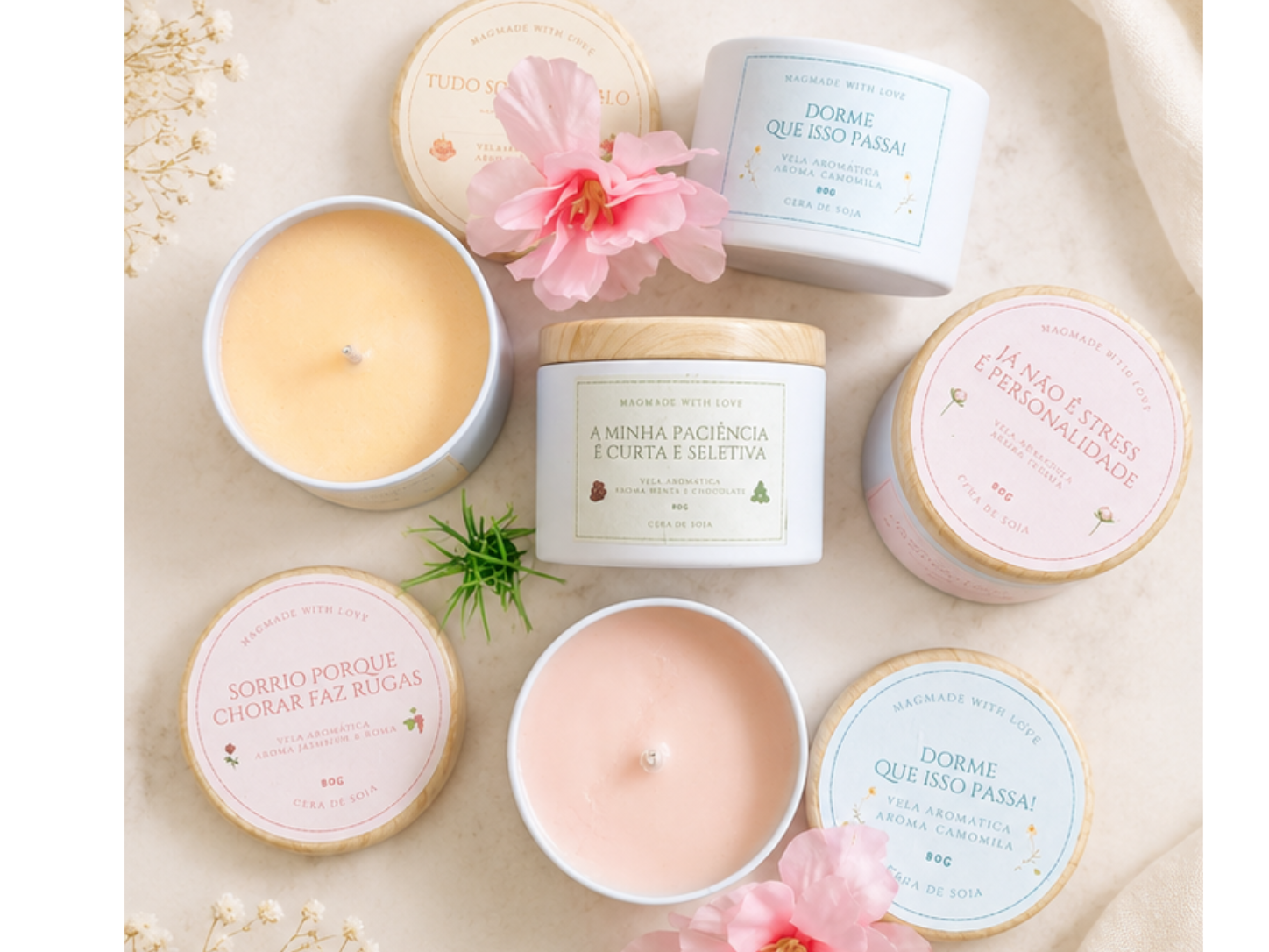 Velas com personalidade